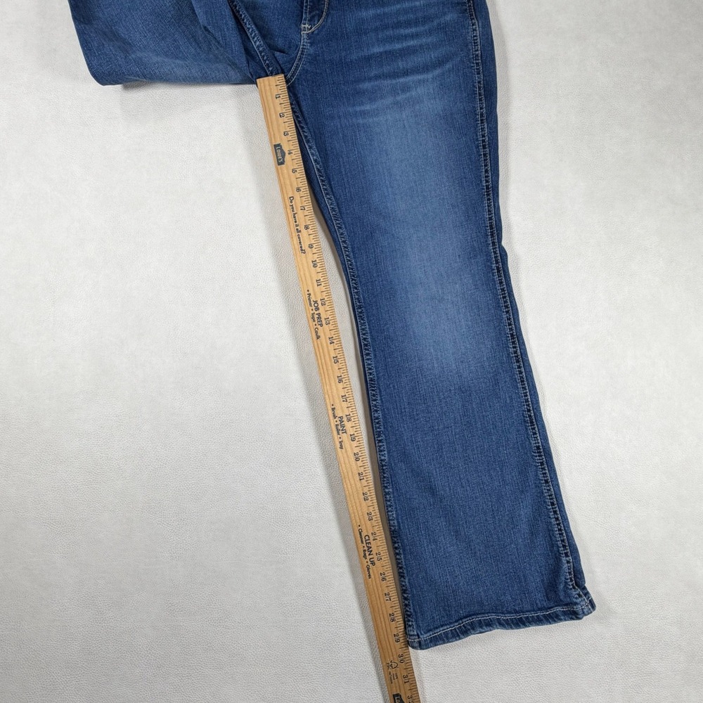 Ariat Rebar Riveter Bootcut Jeans Womens 32 Malibu Blue Perfect Rise Western - Picture 4 of 15